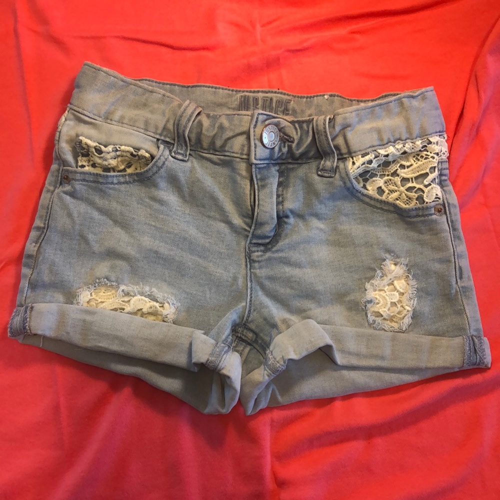 Justice Denim shorts Girls